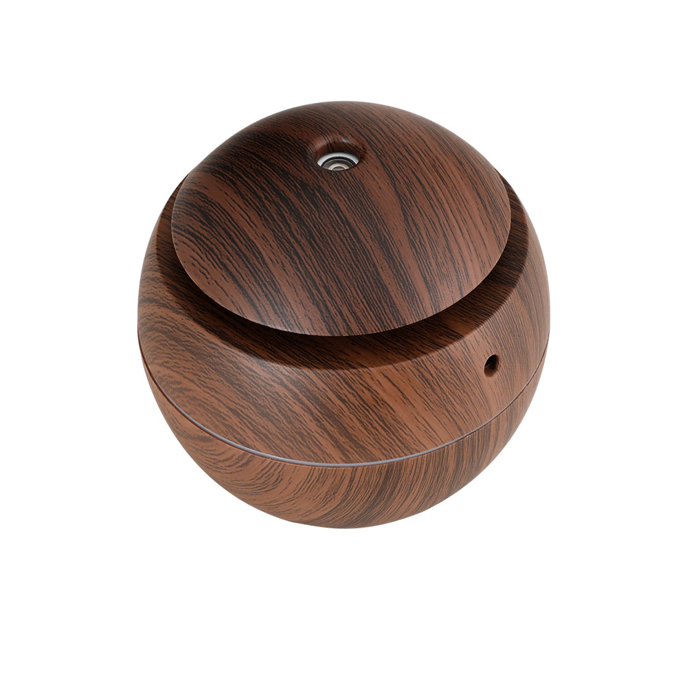 Devanti 4-in-1 Ultrasonic Aroma Diffuser – 130ml Woodgrain with LED Light