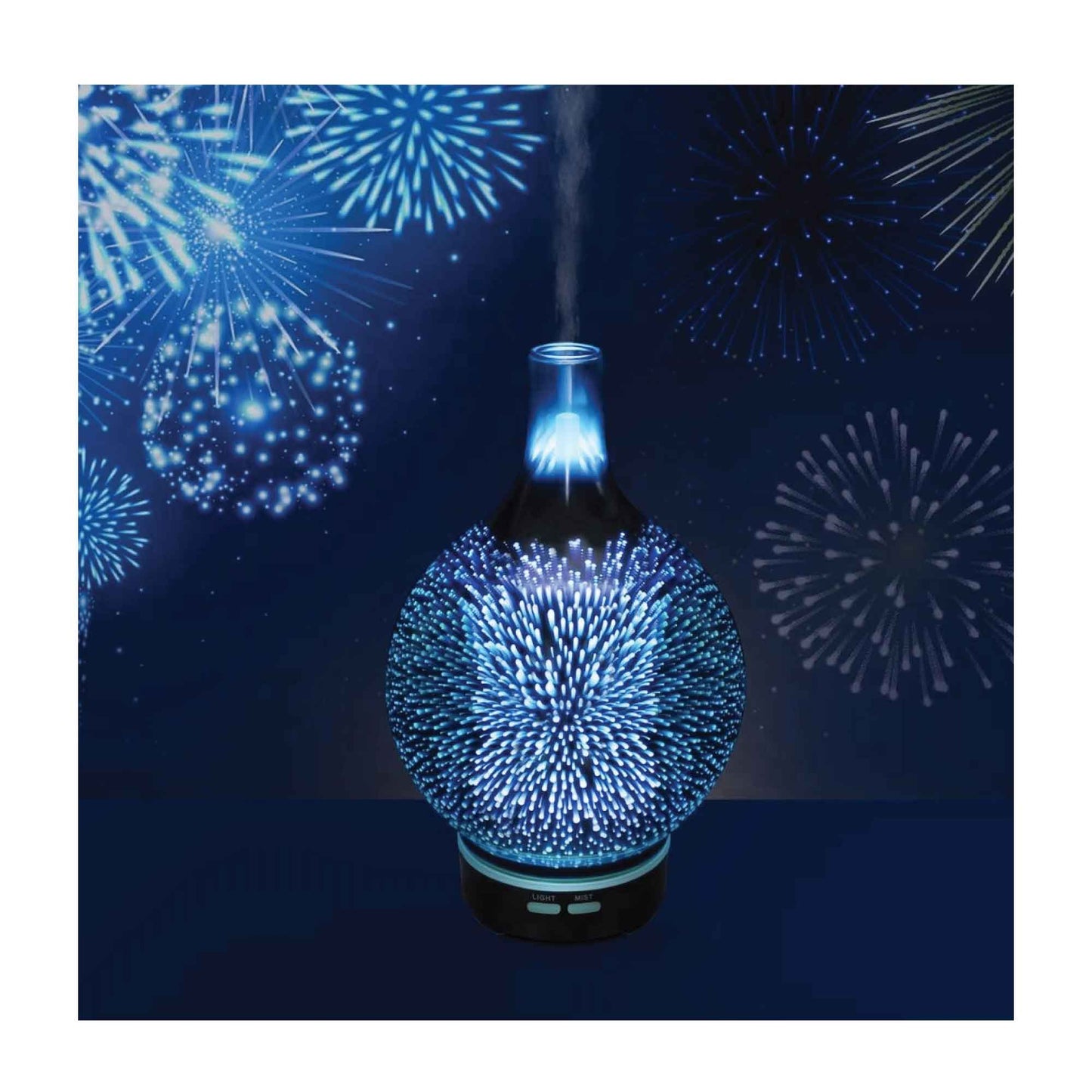 Essential Oil Aroma Diffuser | 3D Fireworks Aromatherapy Mist Humidifier - ZenAura