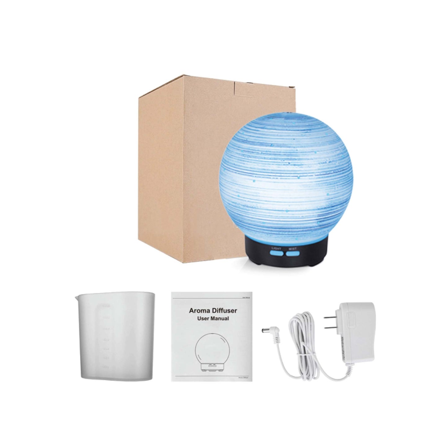 Essential Oil Aroma Diffuser, Ultrasonic Mist Humidifier