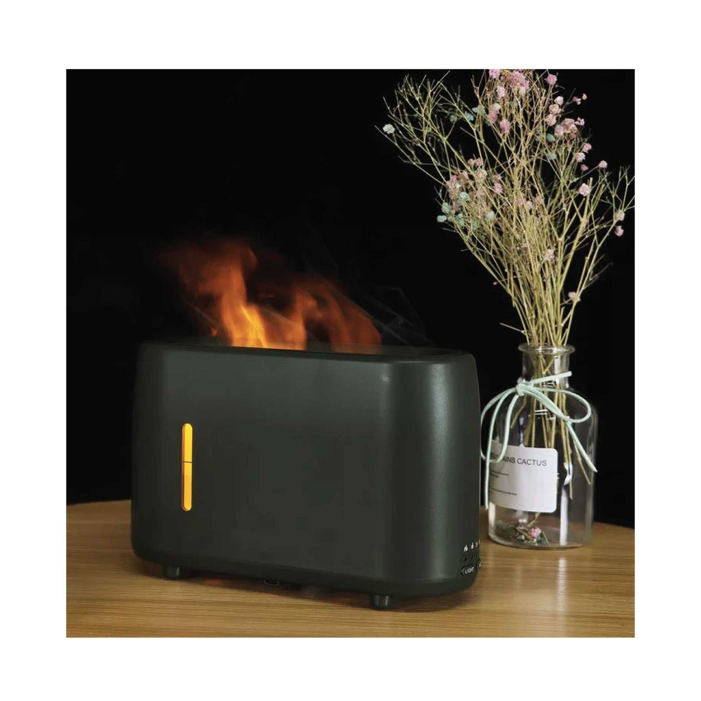 Aroma Diffuser & Remote | 240ml | Flame Fire Style | Air Humidifier - Relaxation Essentials