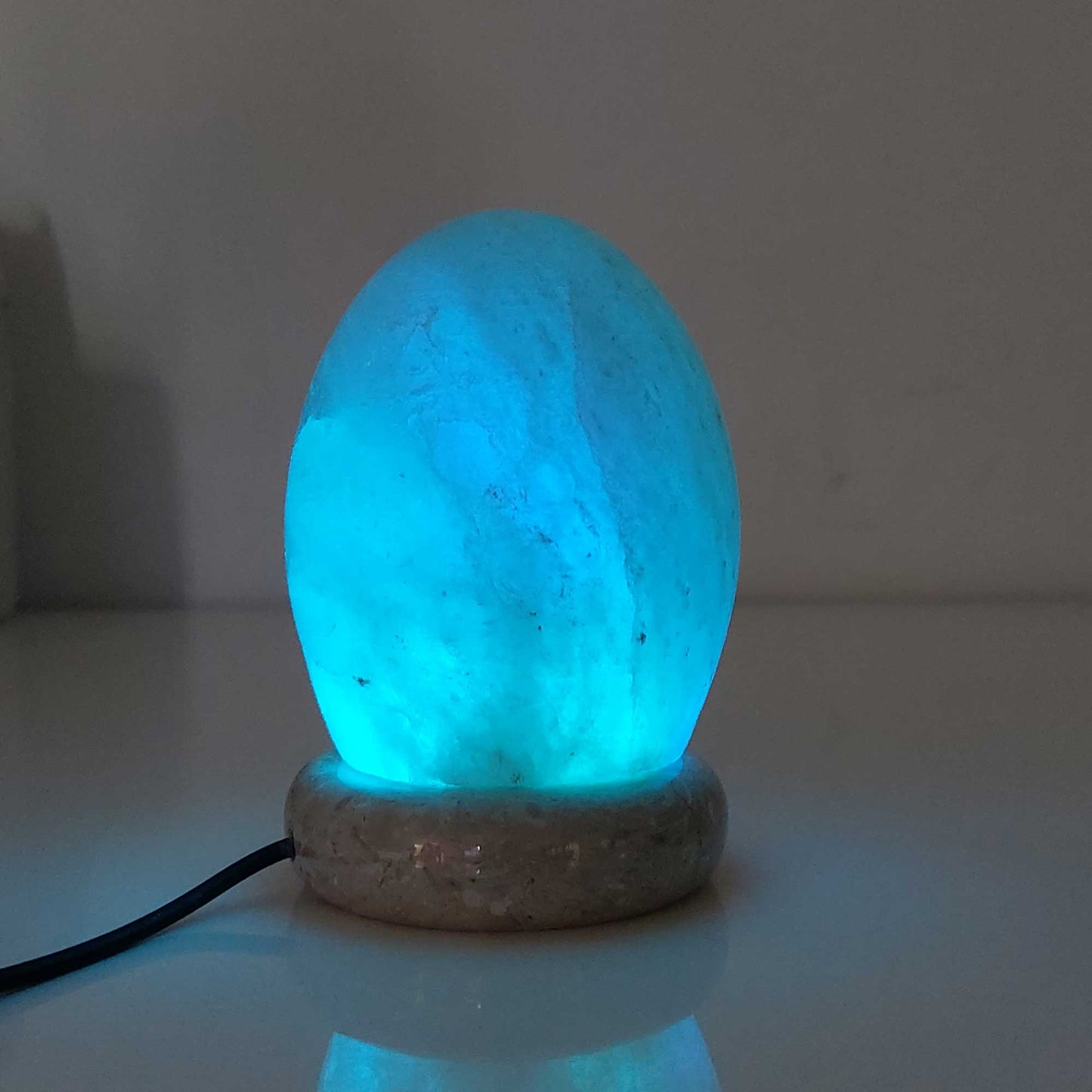 USB Colour Changing Egg Shape Himalayan Pink Salt Lamp | Color Change LED Light | Relaxation - ZenHome