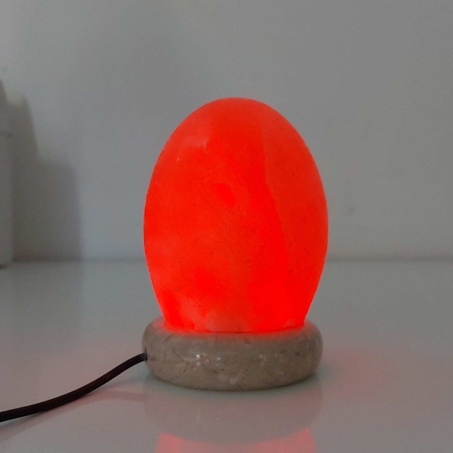 USB Colour Changing Egg Shape Himalayan Pink Salt Lamp | Color Change LED Light | Relaxation - ZenHome