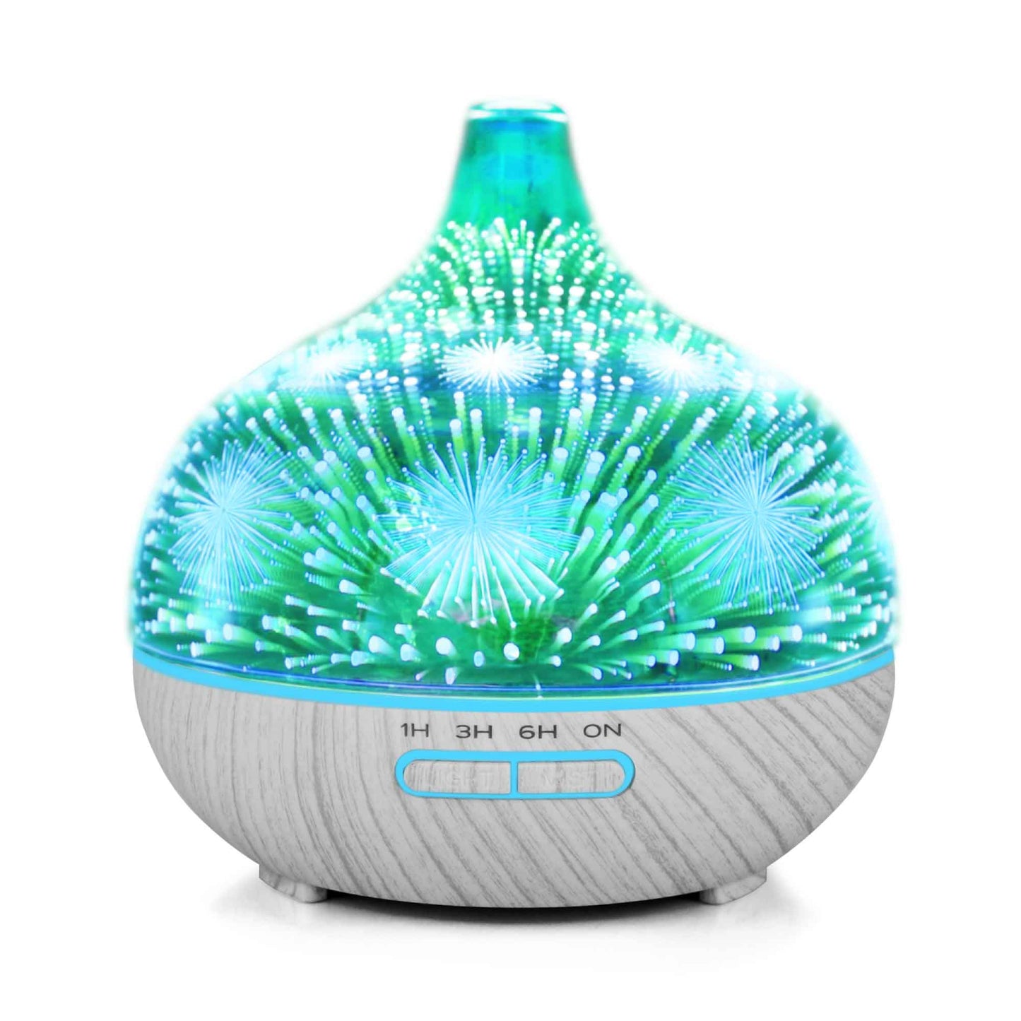 400ml Essential Oil Aroma Diffuser | Remote Control | 3D Glass - Aromatherapy Spa