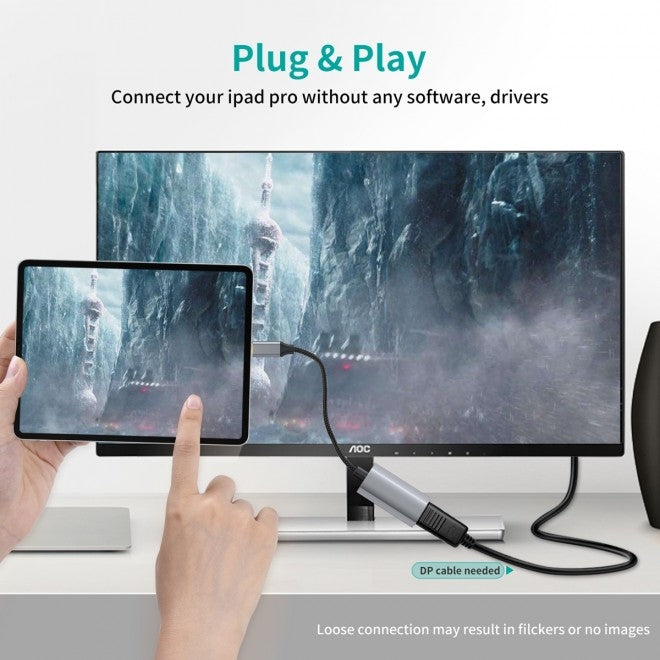 CHOETECH HUB-H17 USB-C to HDMI Adapter - 4k@60Hz UHD Resolution