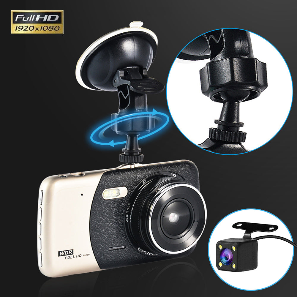 1080P Dual Lens Dash Cam with Front & Rear Cameras | InnoSphere Gadgets
