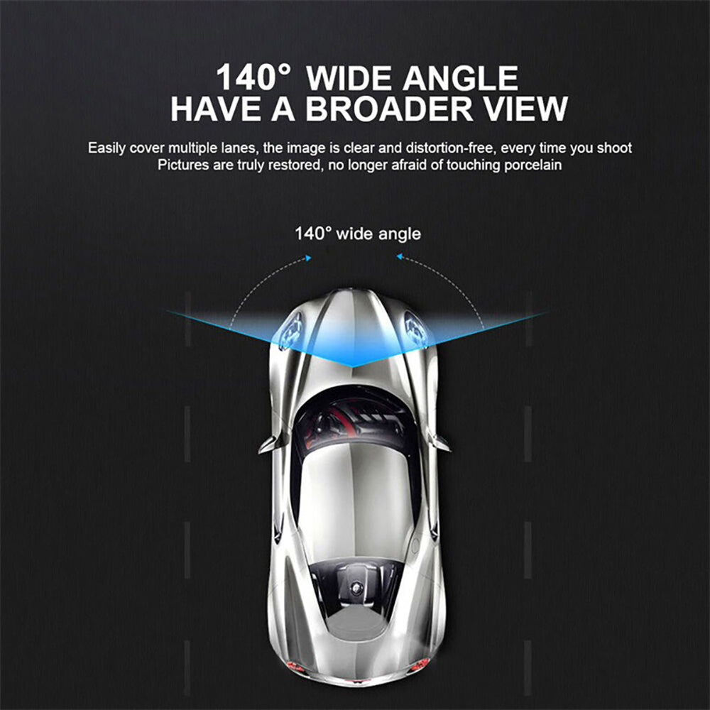 WiFi 3-Channel Dash Cam – 1080P Full HD with Night Vision, Hardwire Kit & 32GB Card