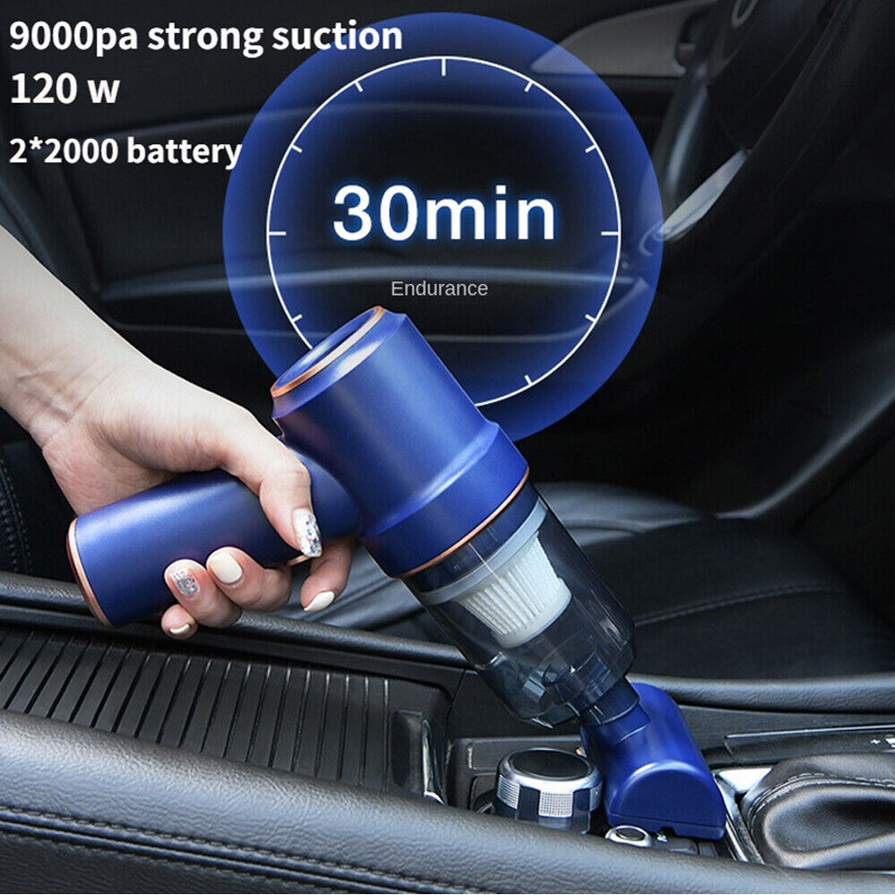 Cordless Handheld Vacuum Cleaner – 8000Pa Air Duster & Car Dust Blower (Blue)