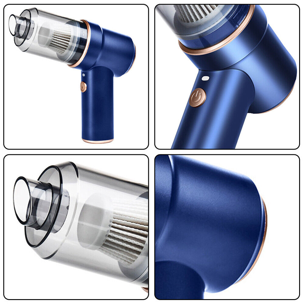 Cordless Handheld Vacuum Cleaner – 8000Pa Air Duster & Car Dust Blower (Blue)