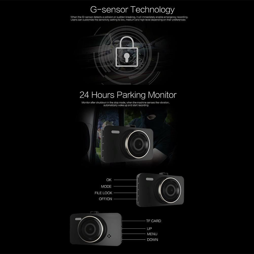 1080p HD Car Dash Cam | Night Vision | Wide Angle View - AutoGuard