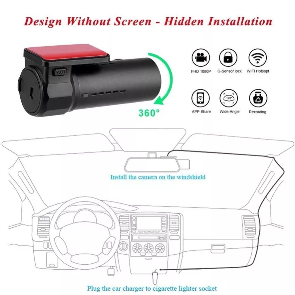 Mini Car Dash Cam | WiFi & Motion Detection | Full HD - AutoGuard