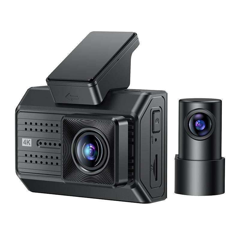 KM15 4K Dual Dash Cam – Front & Rear Recording, Night Vision, G-Sensor, WiFi App Control