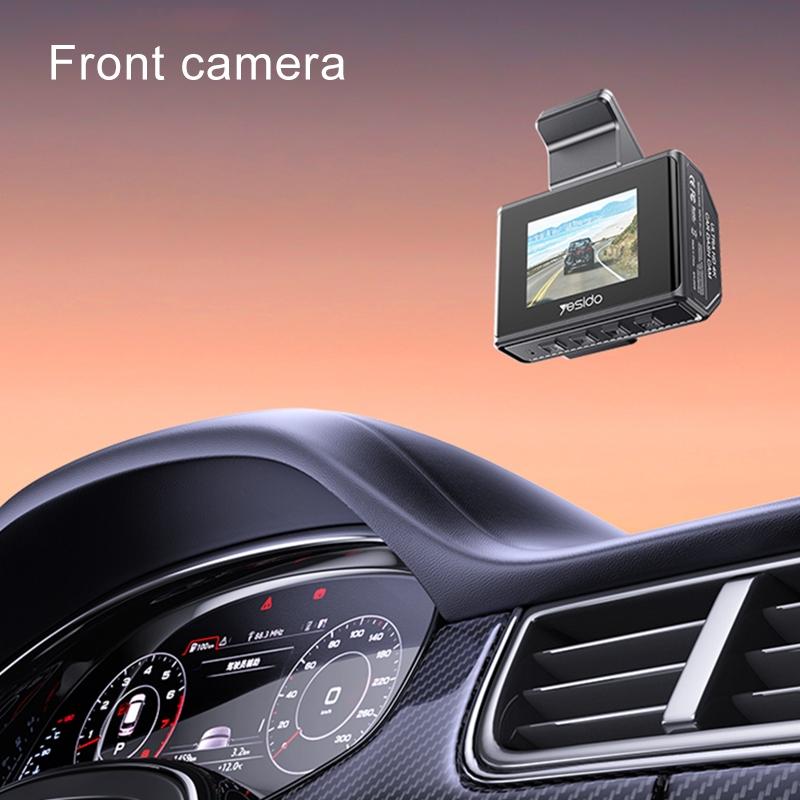 KM15 4K Dual Dash Cam – Front & Rear Recording, Night Vision, G-Sensor, WiFi App Control