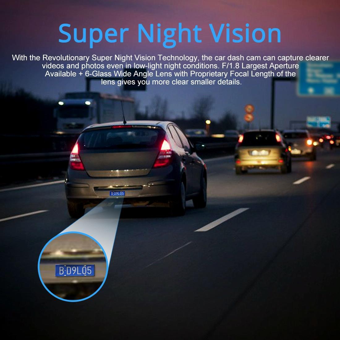 GS63H 4K Ultra HD Dash Cam with GPS, WiFi & Wide-Angle Lens – 2160P Car Camera Recorder