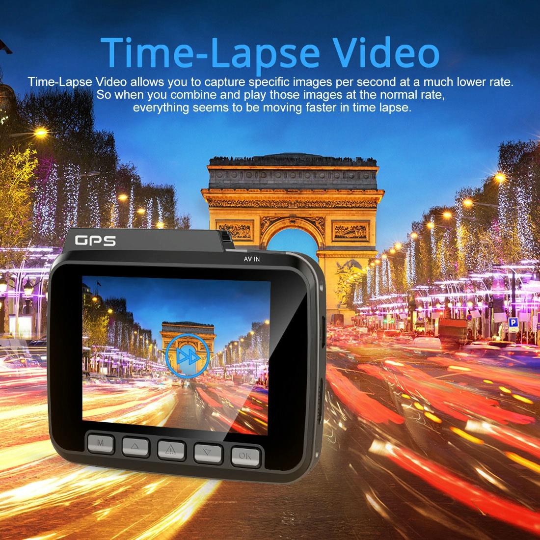GS63H 4K Ultra HD Dash Cam with GPS, WiFi & Wide-Angle Lens – 2160P Car Camera Recorder
