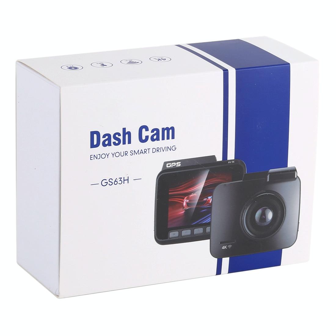 GS63H 4K Ultra HD Dash Cam with GPS, WiFi & Wide-Angle Lens – 2160P Car Camera Recorder