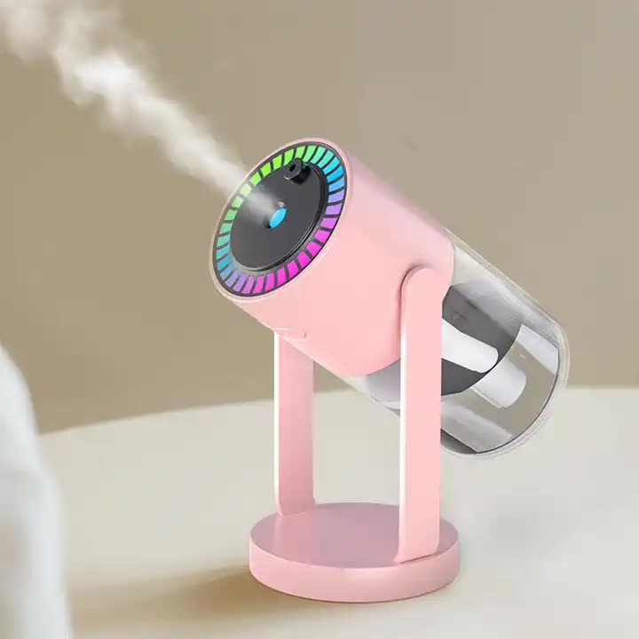 Pink Starry Sky Humidifier – USB Ultrasonic Mist Diffuser for Car & Home