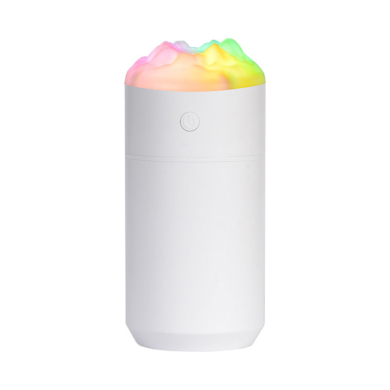 2PCS White 350ML LED Desk Humidifiers – Portable, Silent Cool Mist for Car, Home & Office
