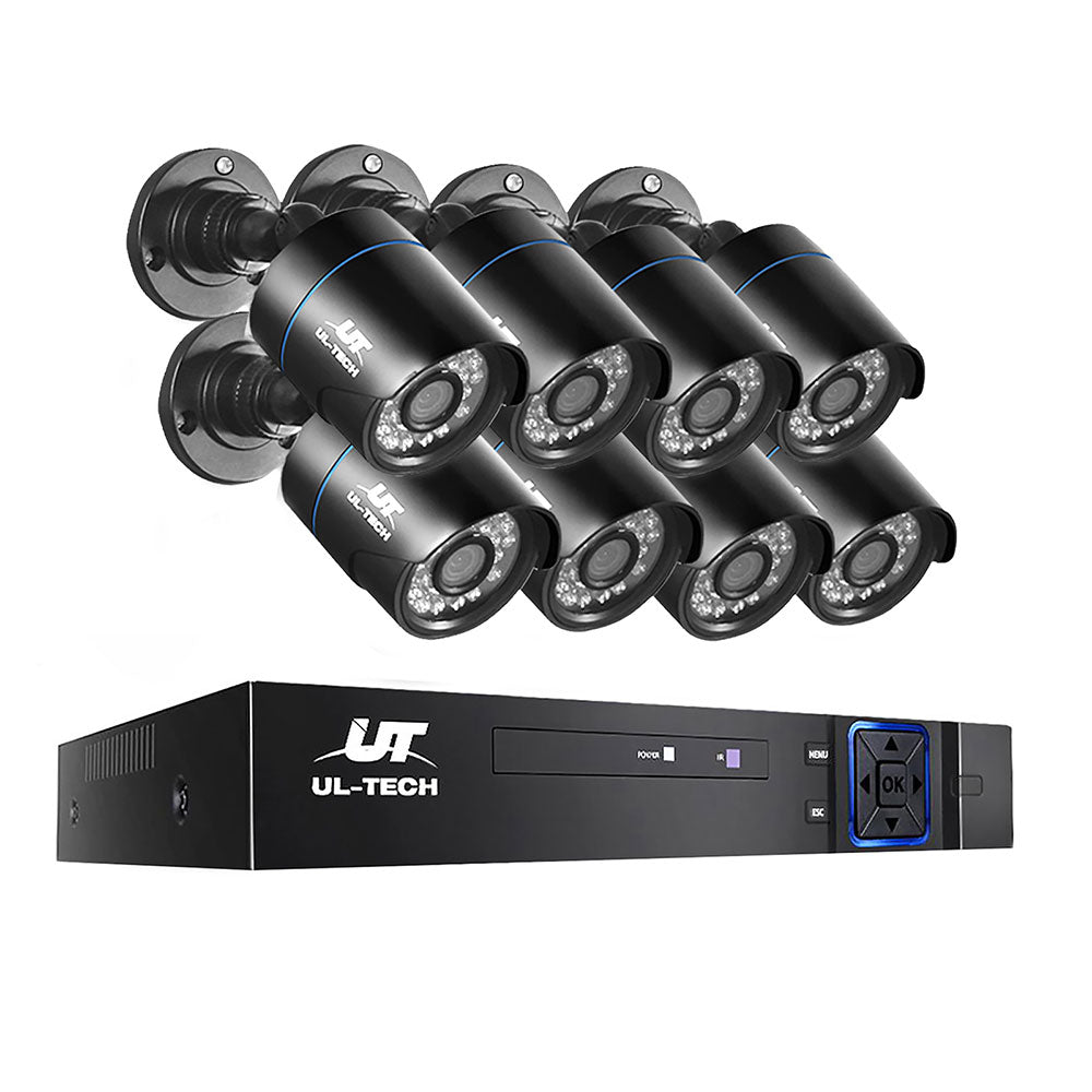 UL-tech 8-camera 1080P CCTV system kit overview