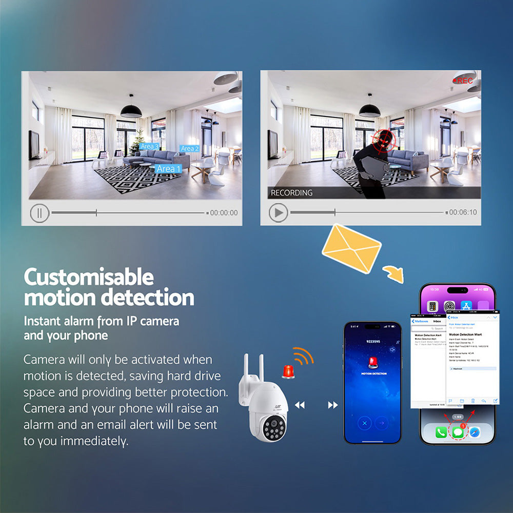 UL-tech 1080P WiFi security camera features overview