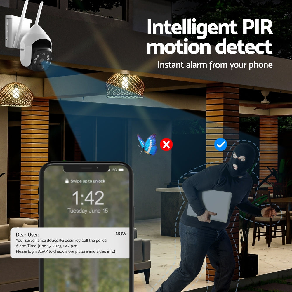 UL-tech 3MP Pan and Tilt Security Camera, 8 Month Battery
