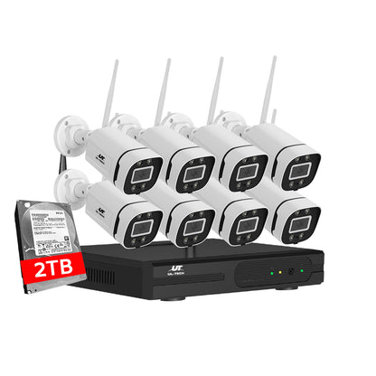 UL-tech wireless 8-camera CCTV system with 2TB HDD kit overview