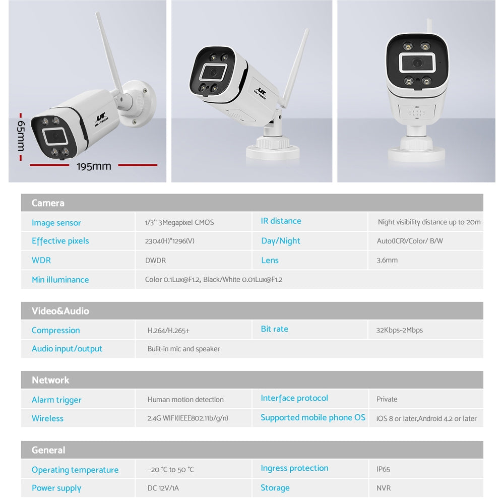 UL-tech wireless CCTV system installation example