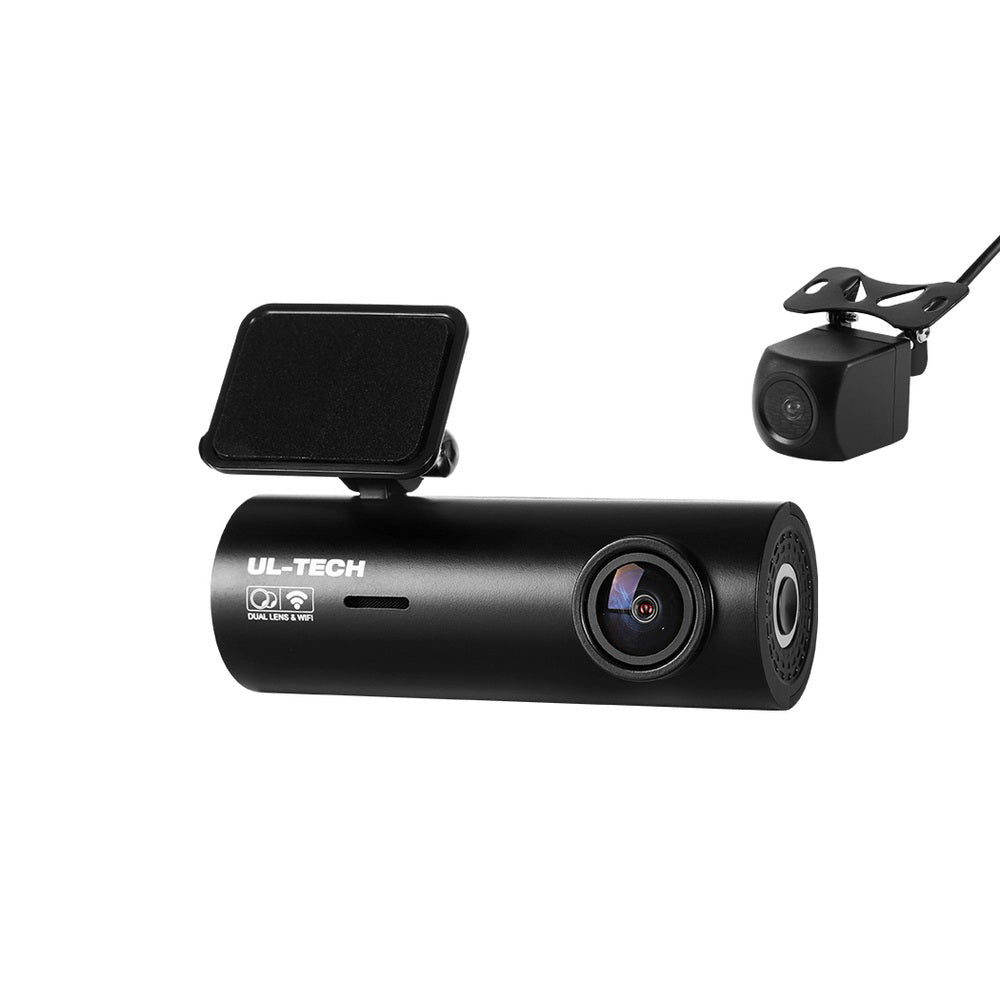 UL-tech 4K Hidden Dash Cam – Front & Rear WiFi with Night Vision & 64GB Card