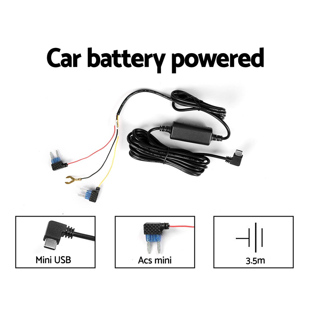 UL-tech 4K Hidden Dash Cam – Front & Rear WiFi with Night Vision & 64GB Card