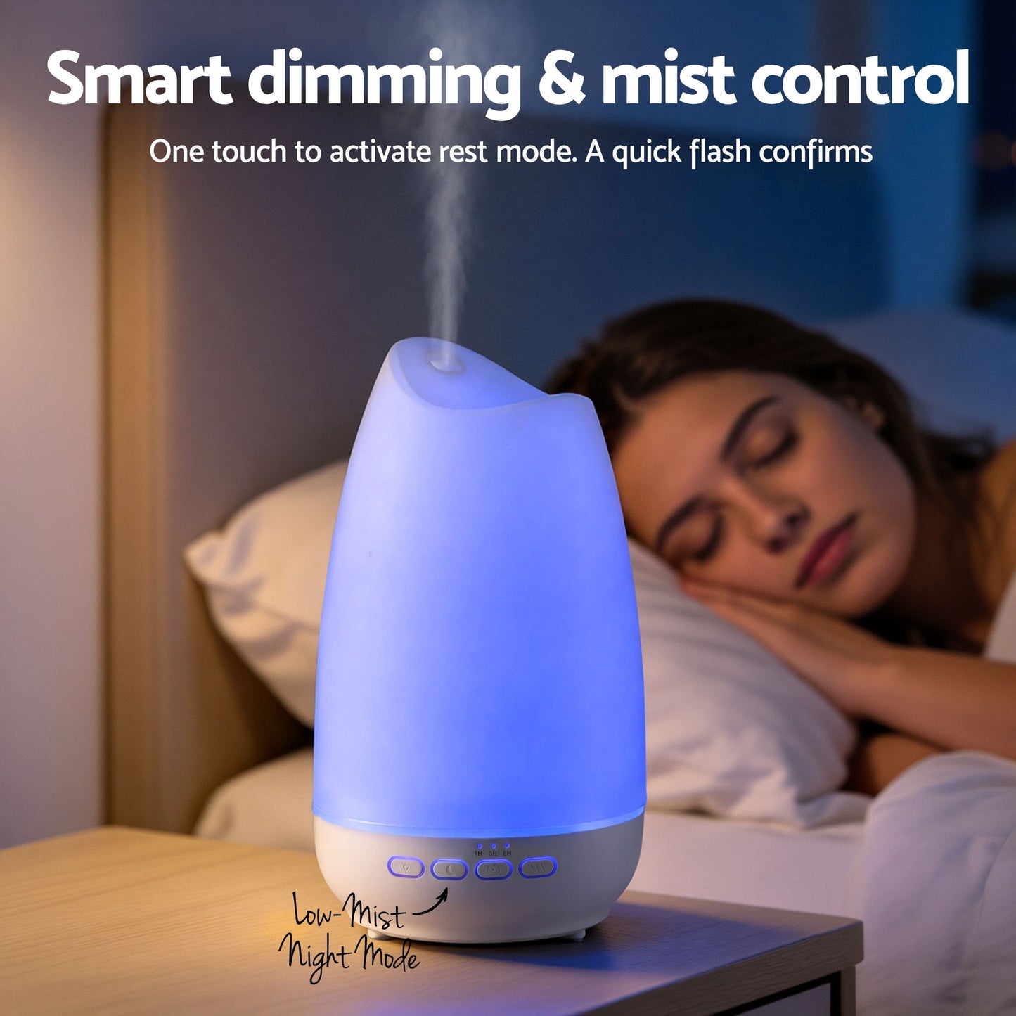 Devanti Ultrasonic Aroma Diffuser 300ml with LED Light, Model AD926
