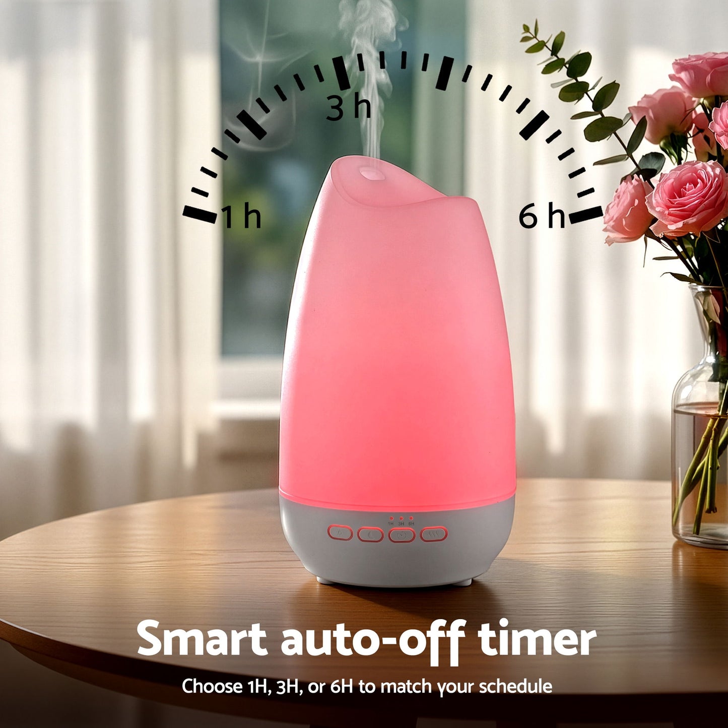 Devanti Ultrasonic Aroma Diffuser 300ml with LED Light, Model AD926