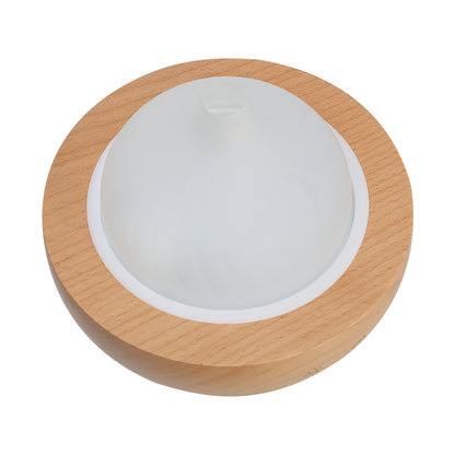 Devanti Aroma Diffuser, Glass and Wood with LED Light