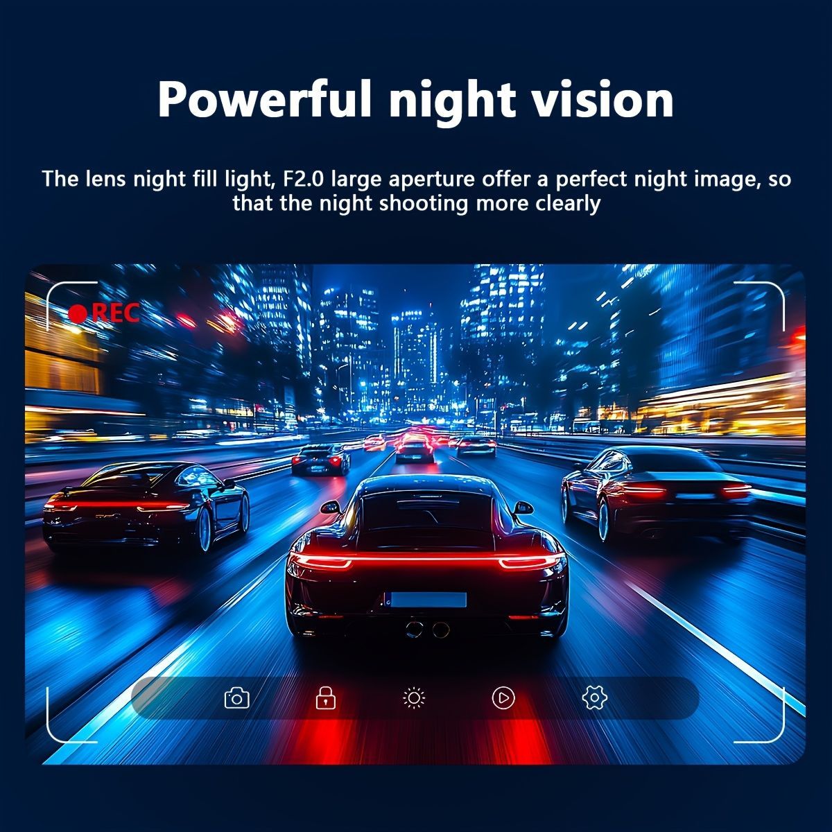 Dual Lens Dash Cam, 1080P Front and 720P Interior Camera, Black