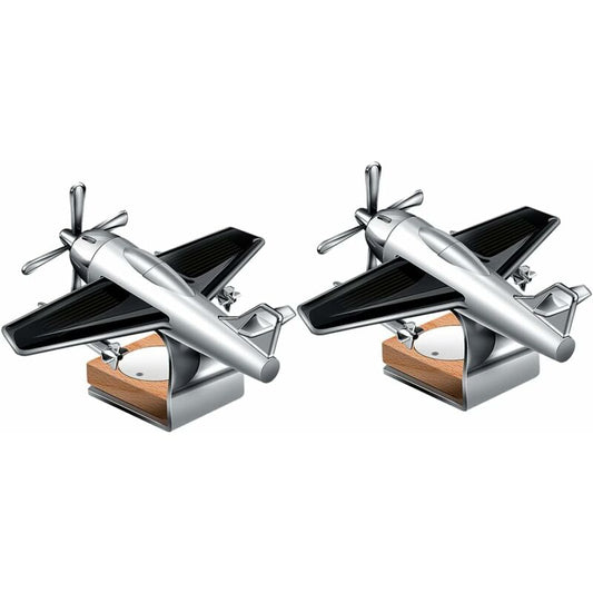 Aeroplane Car Diffuser Ornament, 2 Pack, Solar Powered