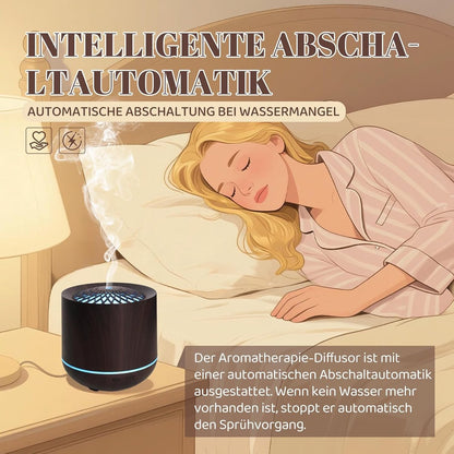 Aromatherapy Humidifier 300ml, 7 Colour LED, Dark Wood