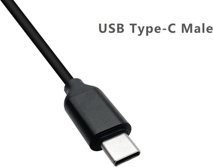USB-C to 12V Car Cigarette Lighter Socket Adapter Cable for Dash Cam