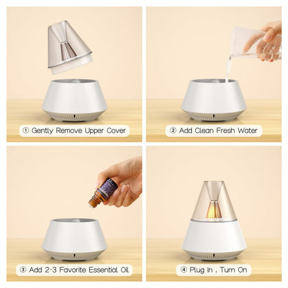 Modern Aroma Diffuser 150ml, USB Powered, Minimal Design