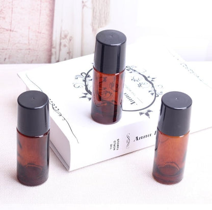 Amber Glass Roller Bottles 50ml, 2 Pack