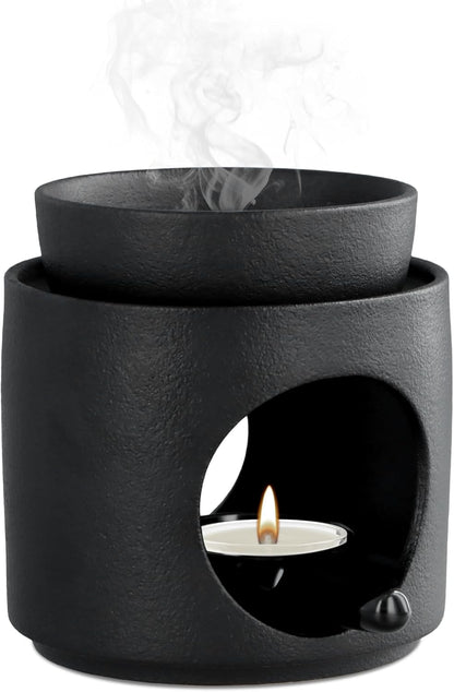 Ceramic Oil and Wax Melt Burner, Tealight, Ylang Ylang Gold