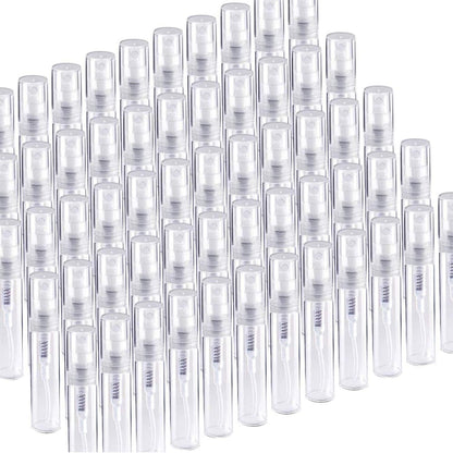Mini Spray Bottles 3ml, 60 Pack, Clear Atomiser