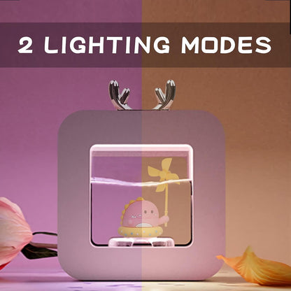 Cool Mist Humidifier 400ml with Night Light, Bedroom Diffuser