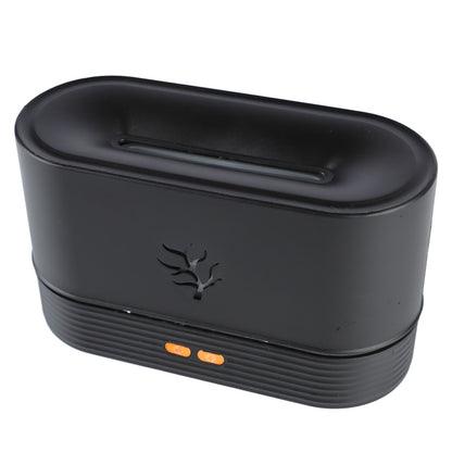 Colourful Flame Aroma Diffuser, Mini and Noiseless, Black