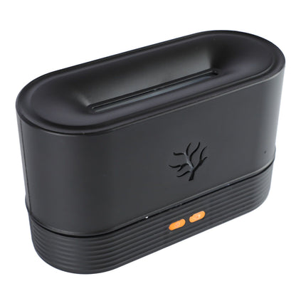 Colourful Flame Aroma Diffuser, Mini and Noiseless, Black