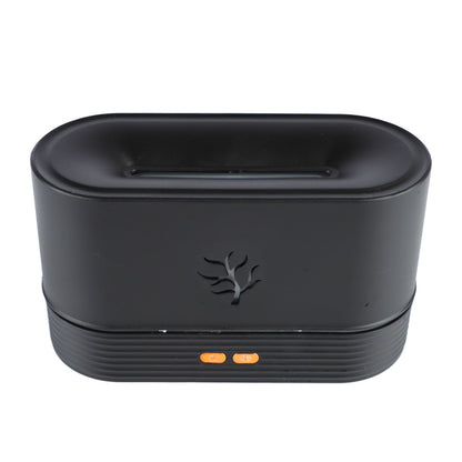 Colourful Flame Aroma Diffuser, Mini and Noiseless, Black