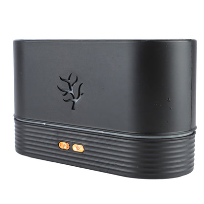 Colourful Flame Aroma Diffuser, Mini and Noiseless, Black