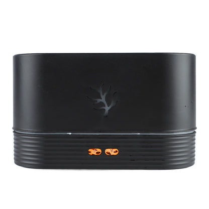 Colourful Flame Aroma Diffuser, Mini and Noiseless, Black