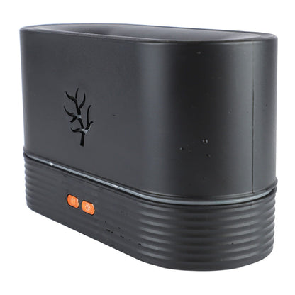 Colourful Flame Aroma Diffuser, Mini and Noiseless, Black