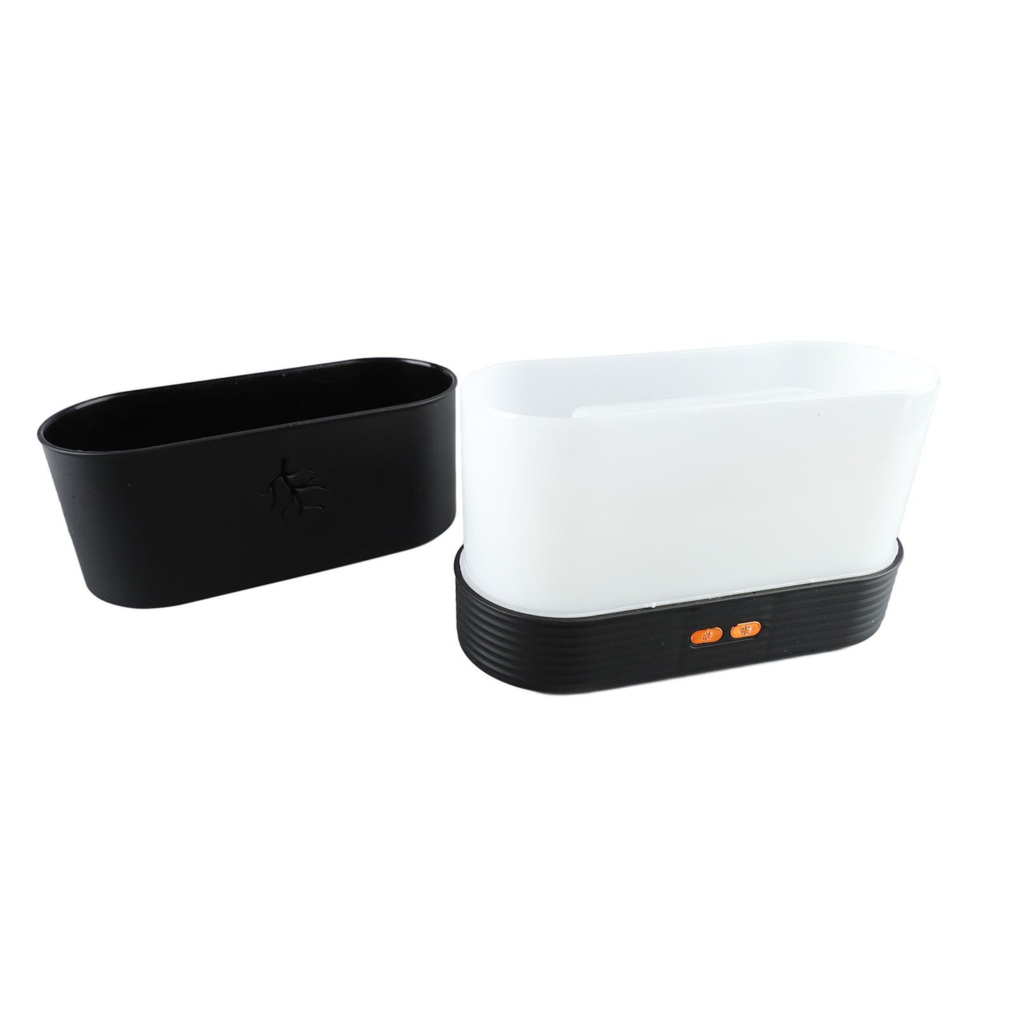Colourful Flame Aroma Diffuser, Mini and Noiseless, Black