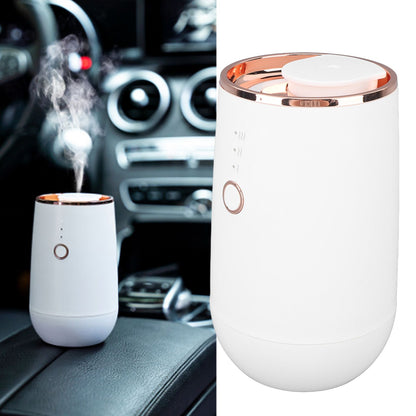 Car Fragrance Diffuser, 2000mAh Rechargeable, Non Slip Base, White
