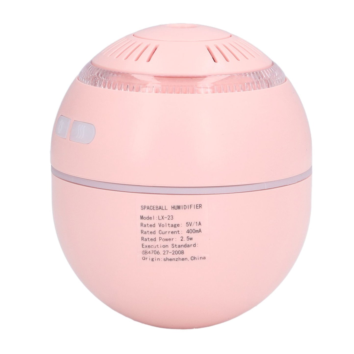 USB Air Humidifier 120ml with 2 Speed Settings, Pink