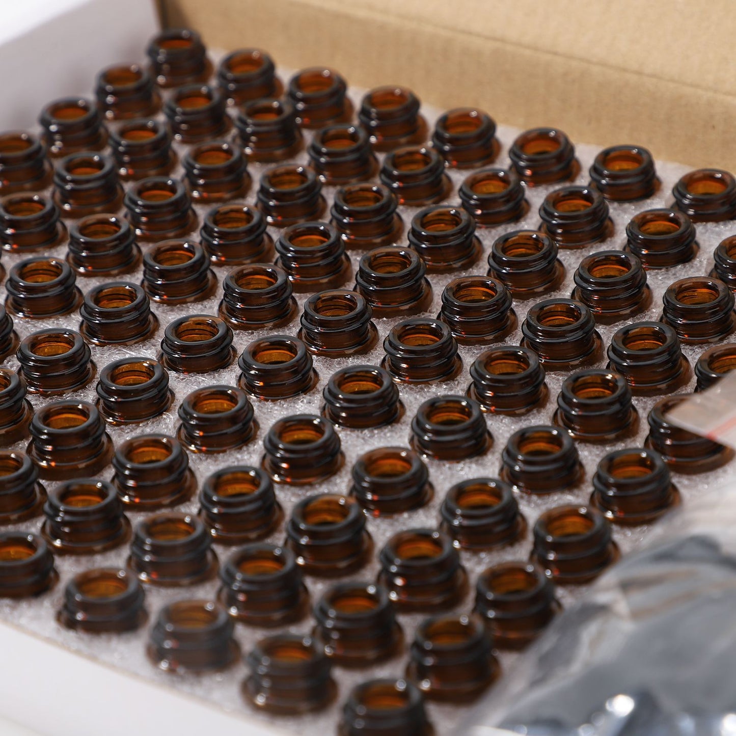 Amber Glass Essential Oil Bottles, Bulk Pack of 100